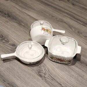 RARE Vintage Corningware "Spice Of Life" 7PC Set